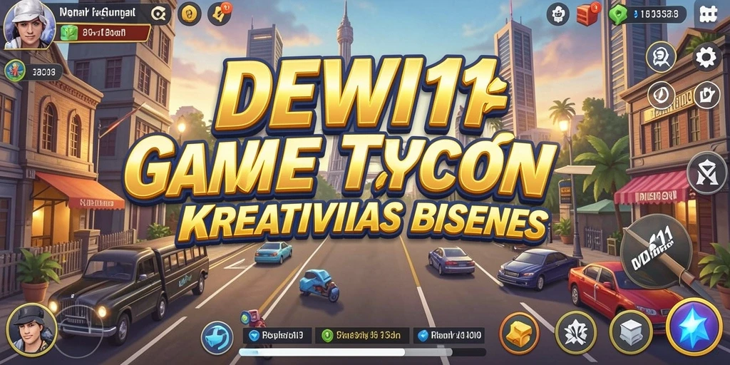 Screenshot gameplay DEWI11 menampilkan interaksi bisnis yang seru.