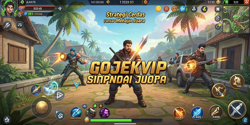 Tampilan gameplay menarik dari GOJEKVIP yang menantang.