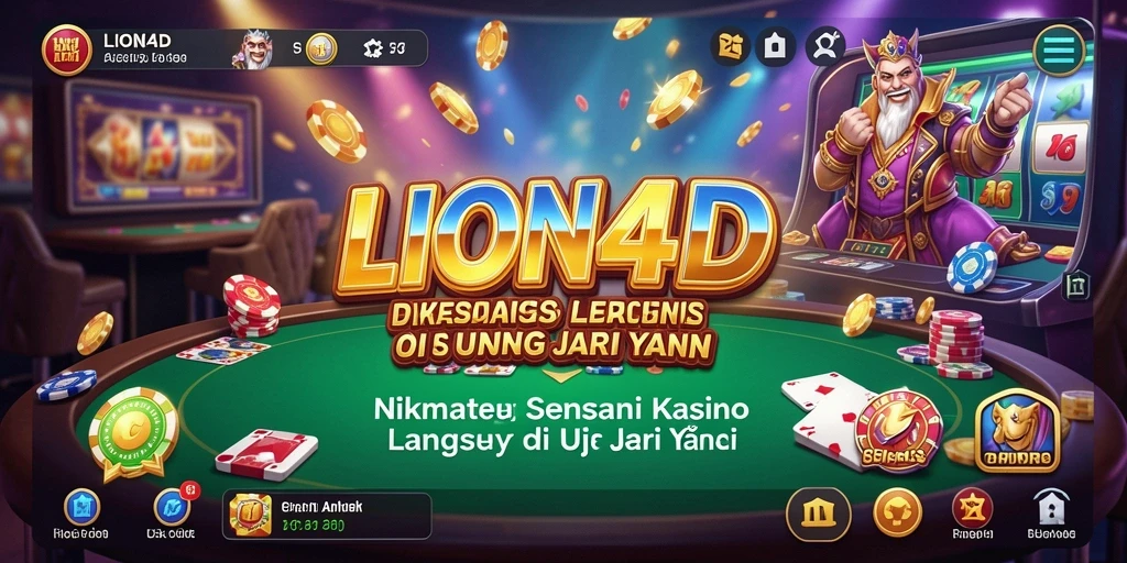 Screenshot gameplay LION4D dengan tampilan kasino yang menarik.
