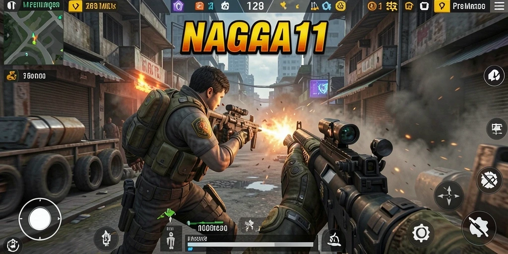 Gameplay seru dan intens dari NAGA11 dalam aksi FPS.