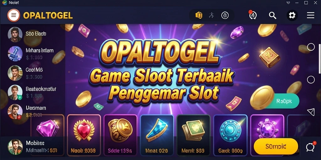 Tampilan gameplay seru dari OPALTOGEL dengan berbagai tema slot.