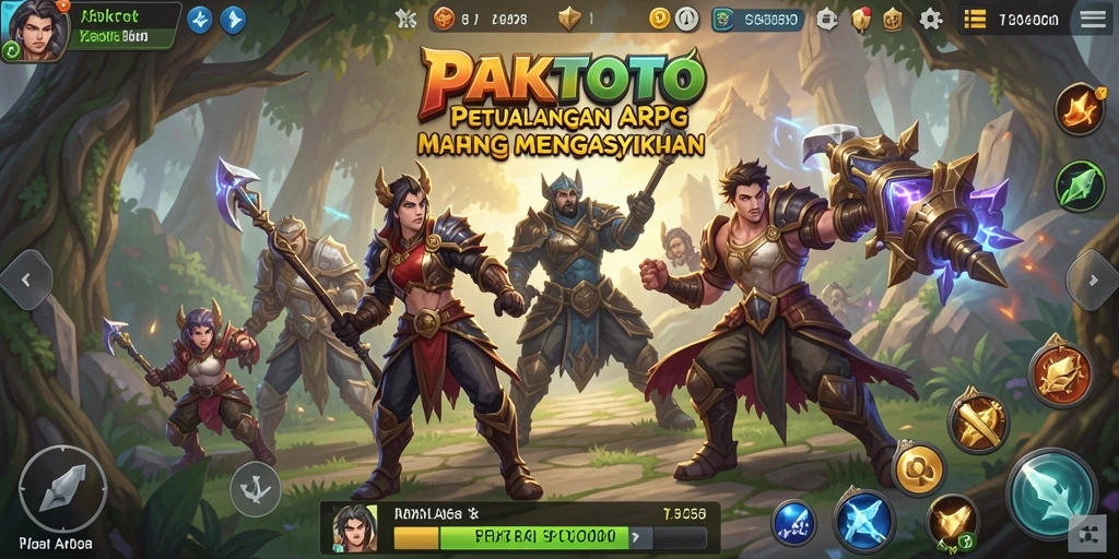 Tampilan gameplay seru dalam PAKTOTO dengan aksi pertarungan yang mendebarkan.