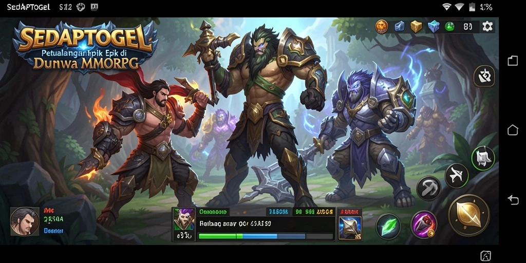Screenshot utama SEDAPTOGEL menampilkan aksi seru dalam gameplay MMORPG.