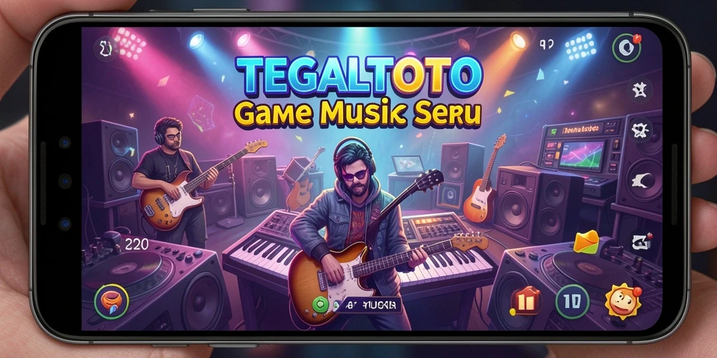 Screenshot gameplay TEGALTOTO yang menampilkan pengalaman musik interaktif.