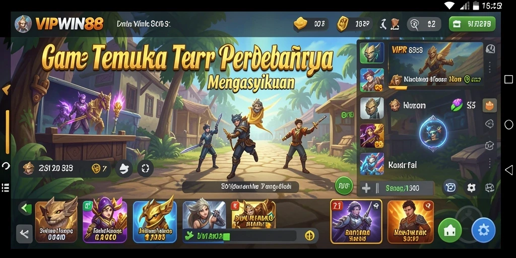 Screenshot VIPWIN88 menampilkan gameplay menemukan perbedaan yang menegangkan.