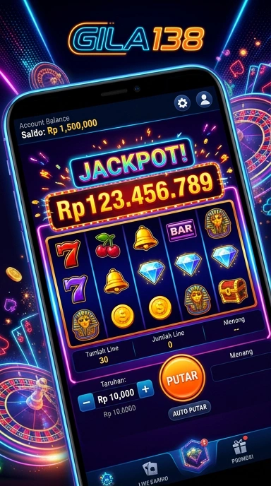 Tampilan utama aplikasi gila138 dengan berbagai pilihan aplikasi menarik.